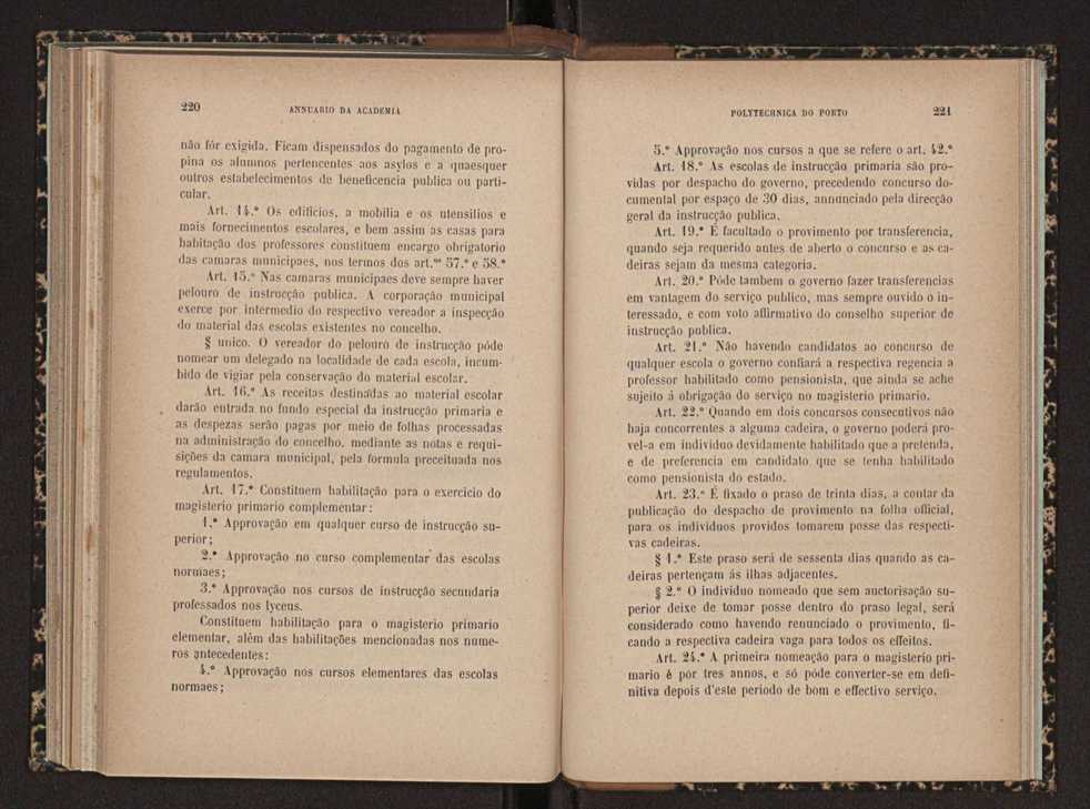 Annuario da Academia Polytechnica do Porto. A. 18 (1894-1895) / Ex. 2 112