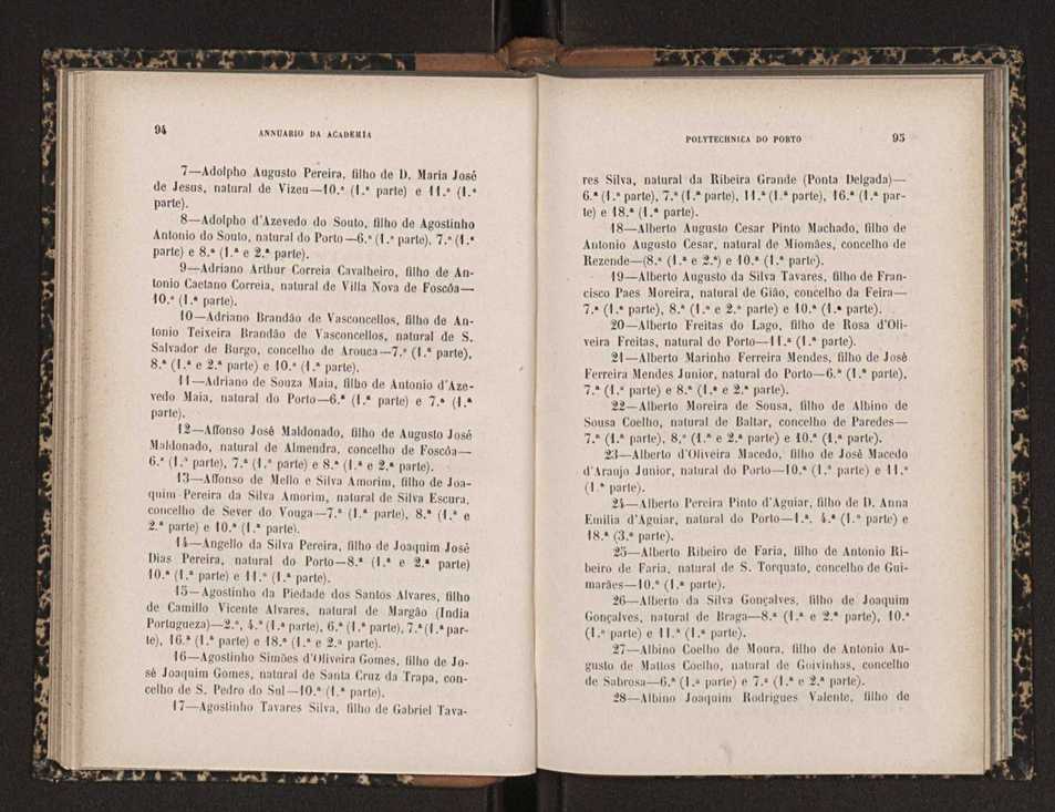 Annuario da Academia Polytechnica do Porto. A. 19 (1895-1896) / Ex. 2 49