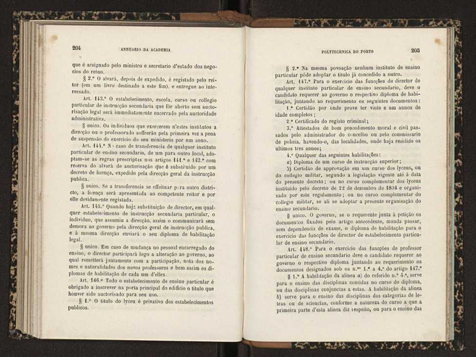 Annuario da Academia Polytechnica do Porto. A. 19 (1895-1896) / Ex. 2 105