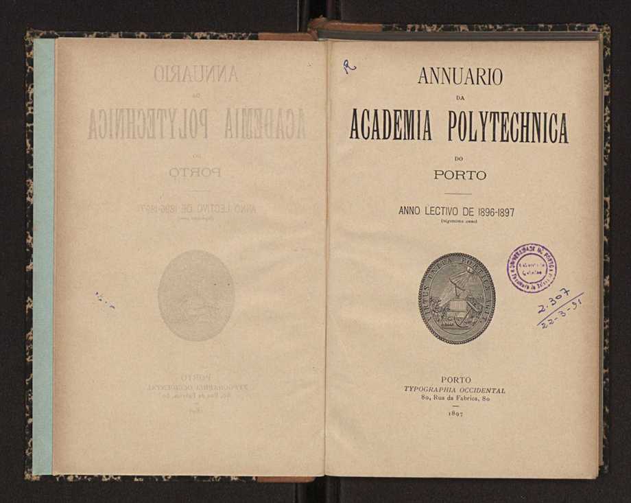 Annuario da Academia Polytechnica do Porto. A. 20 (1896-1897) / Ex. 2 3
