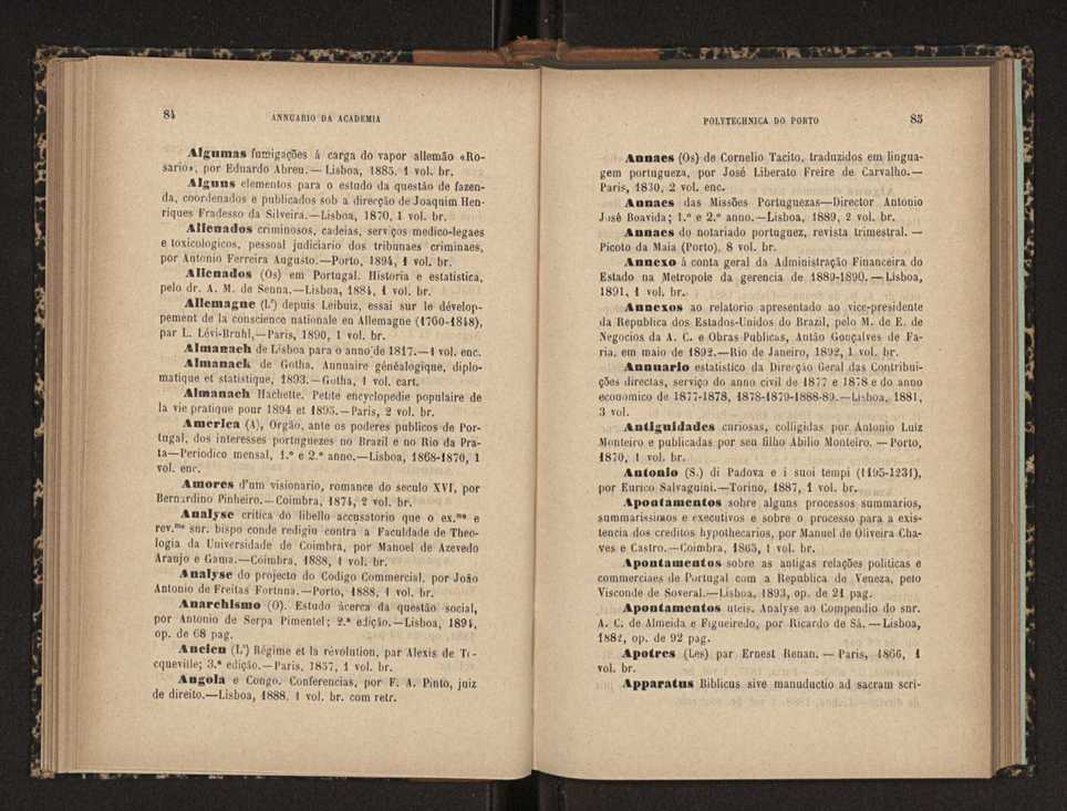 Annuario da Academia Polytechnica do Porto. A. 20 (1896-1897) / Ex. 2 45