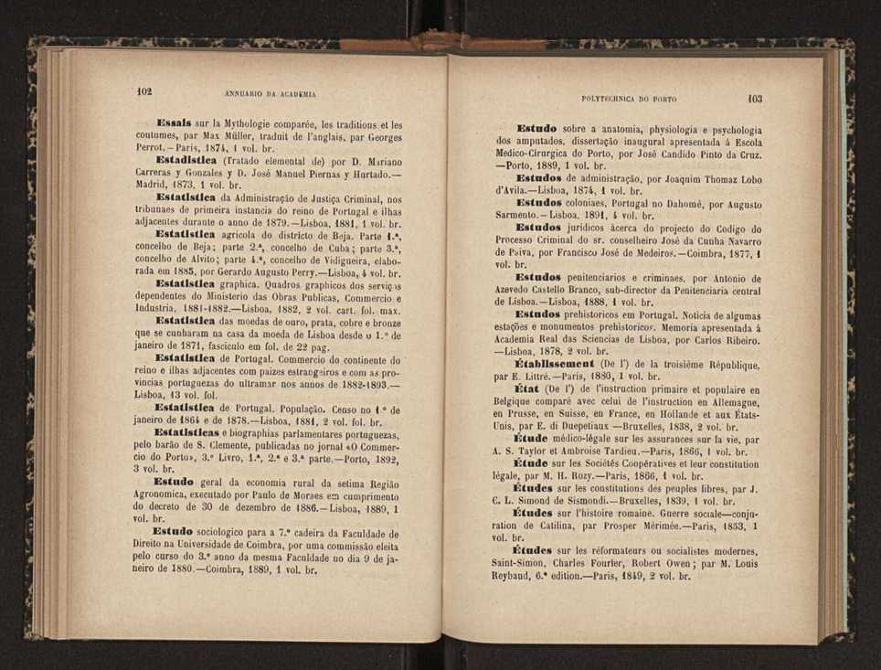 Annuario da Academia Polytechnica do Porto. A. 20 (1896-1897) / Ex. 2 54