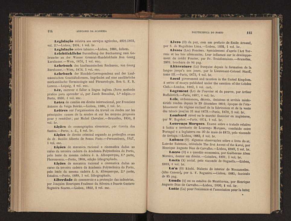 Annuario da Academia Polytechnica do Porto. A. 20 (1896-1897) / Ex. 2 60