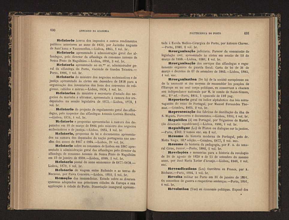 Annuario da Academia Polytechnica do Porto. A. 20 (1896-1897) / Ex. 2 68