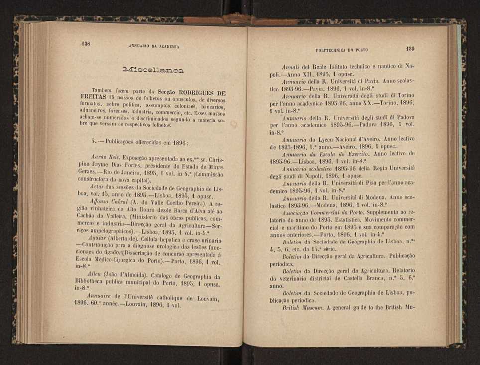 Annuario da Academia Polytechnica do Porto. A. 20 (1896-1897) / Ex. 2 72