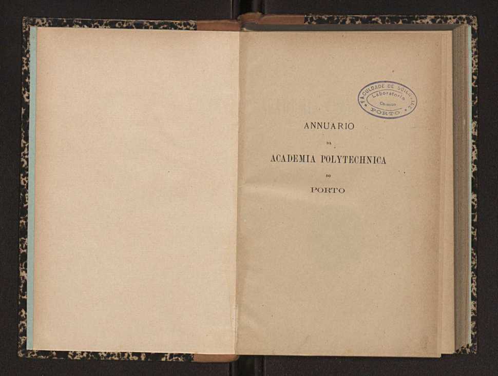 Annuario da Academia Polytechnica do Porto. A. 22 (1898-1899) / Ex. 2 2