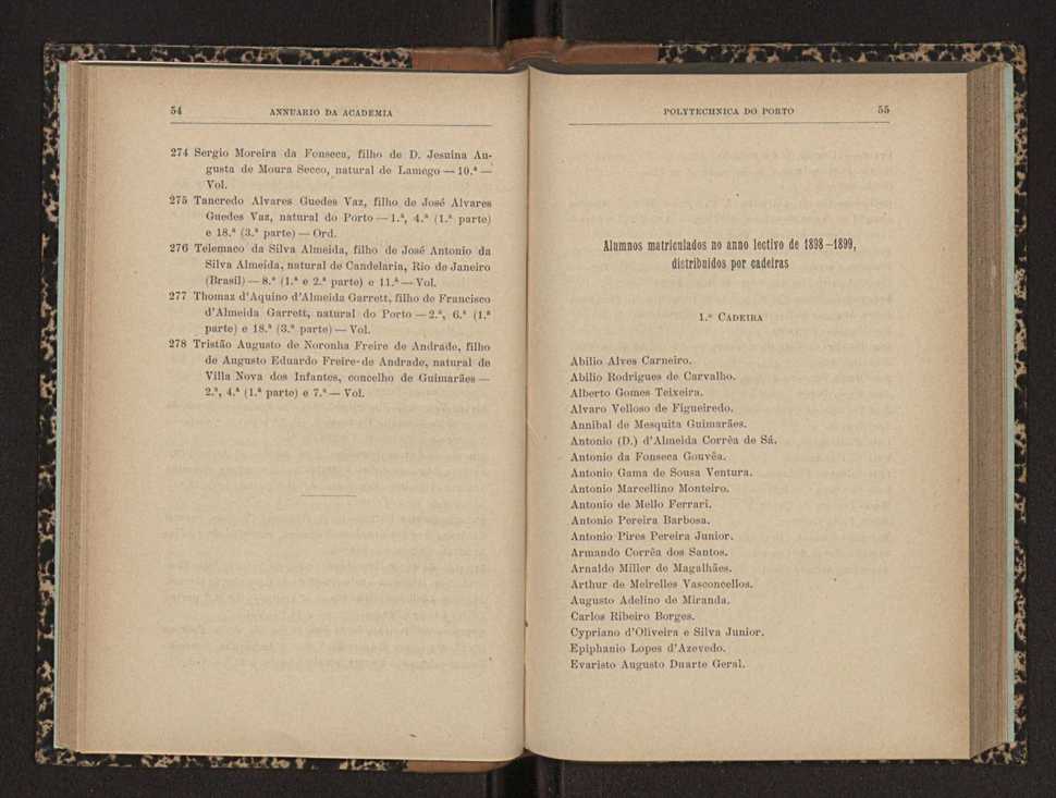 Annuario da Academia Polytechnica do Porto. A. 22 (1898-1899) / Ex. 2 35