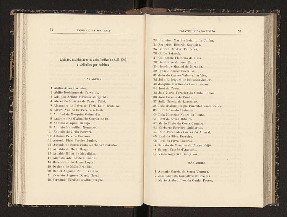Annuario da Academia Polytechnica do Porto. A. 23 (1899-1900) / Ex. 2 30