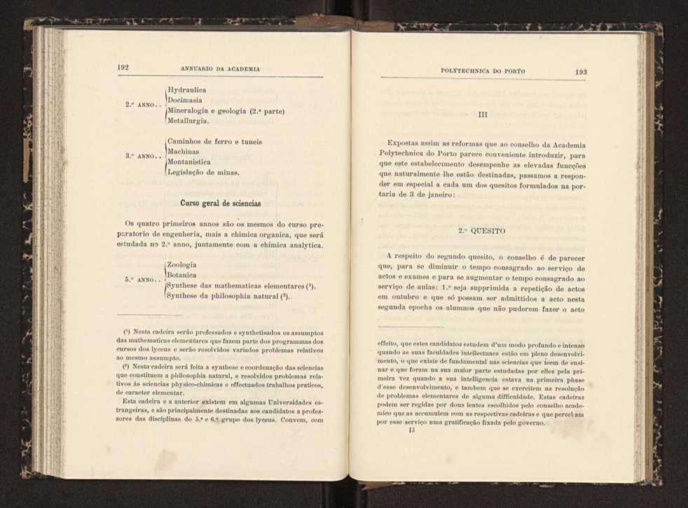 Annuario da Academia Polytechnica do Porto. A. 23 (1899-1900) / Ex. 2 100