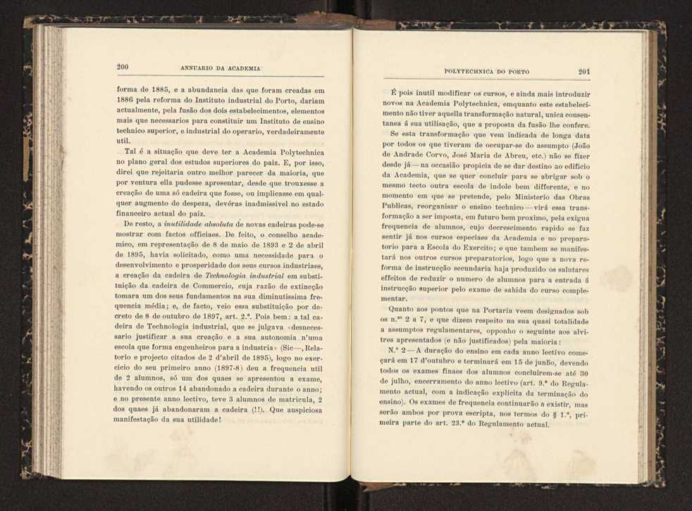 Annuario da Academia Polytechnica do Porto. A. 23 (1899-1900) / Ex. 2 104