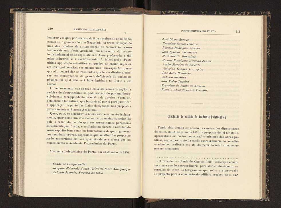 Annuario da Academia Polytechnica do Porto. A. 23 (1899-1900) / Ex. 2 109