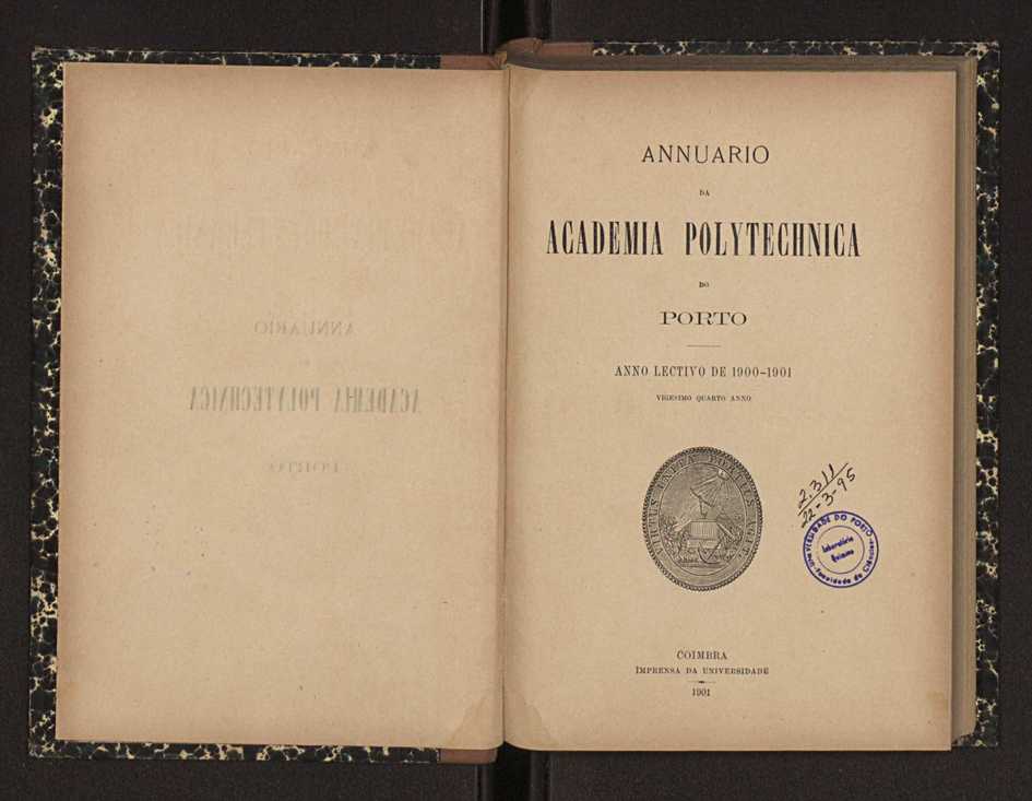 Annuario da Academia Polytechnica do Porto. A. 24 (1900-1901) / Ex. 2 3