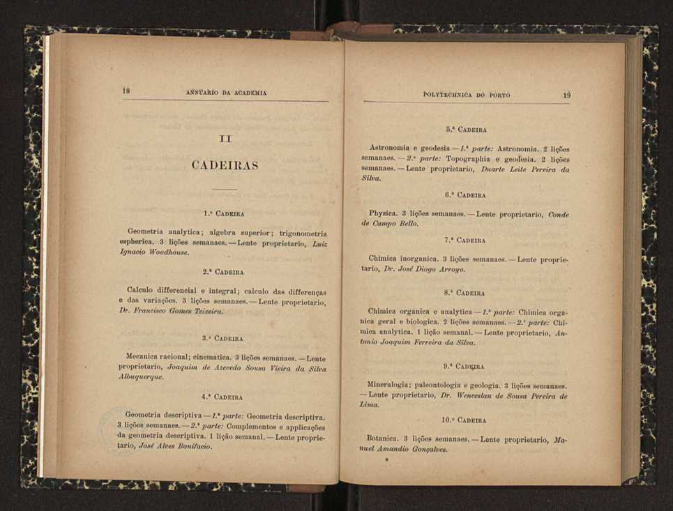 Annuario da Academia Polytechnica do Porto. A. 24 (1900-1901) / Ex. 2 11
