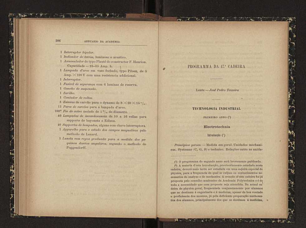 Annuario da Academia Polytechnica do Porto. A. 24 (1900-1901) / Ex. 2 106