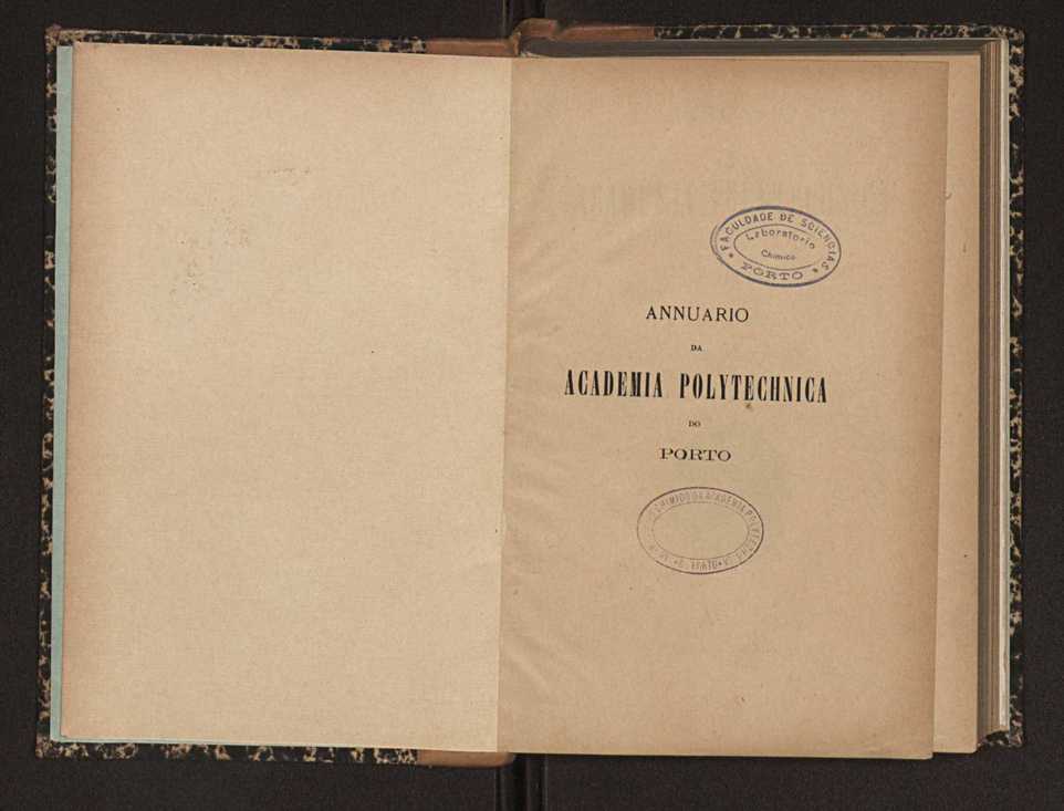 Annuario da Academia Polytechnica do Porto. A. 25 (1901-1902) / Ex. 2 2