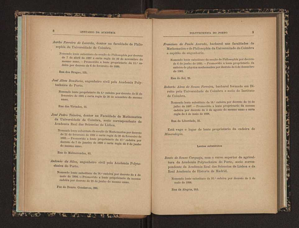 Annuario da Academia Polytechnica do Porto. A. 25 (1901-1902) / Ex. 2 9
