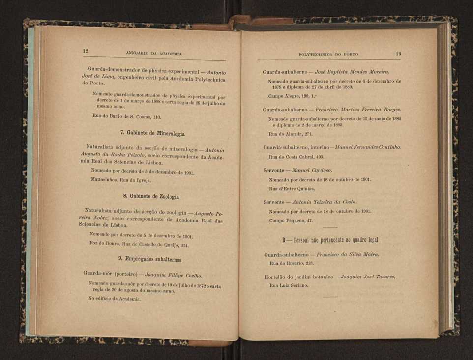 Annuario da Academia Polytechnica do Porto. A. 25 (1901-1902) / Ex. 2 11
