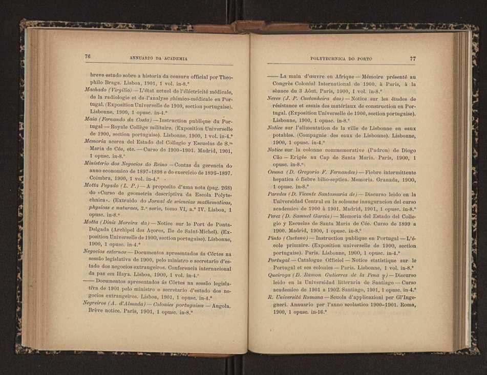 Annuario da Academia Polytechnica do Porto. A. 25 (1901-1902) / Ex. 2 45