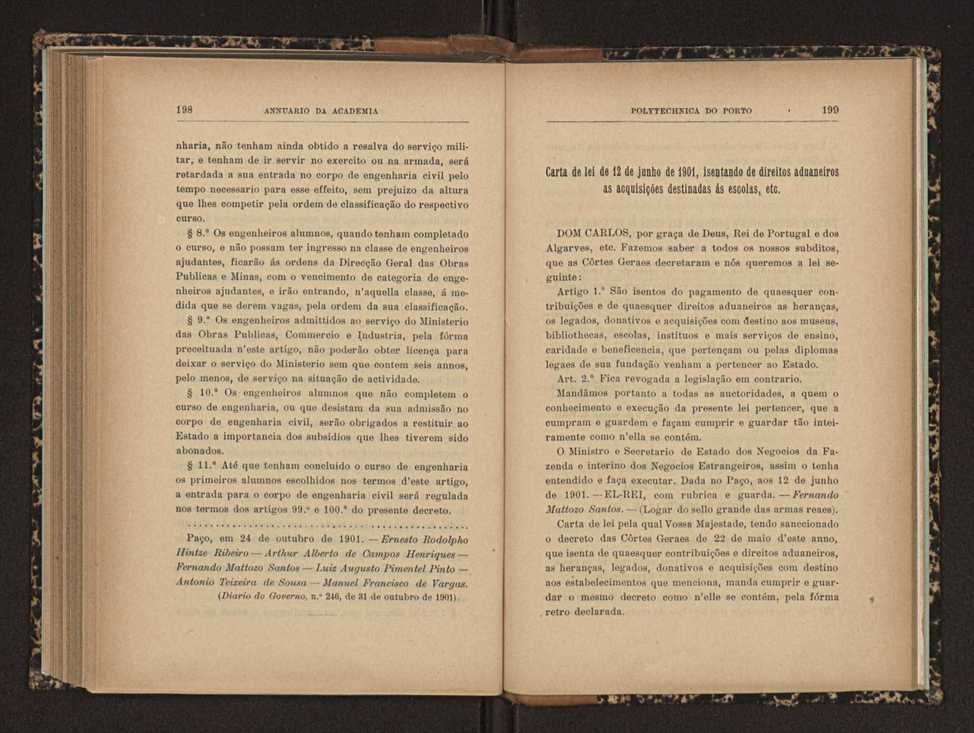 Annuario da Academia Polytechnica do Porto. A. 25 (1901-1902) / Ex. 2 107