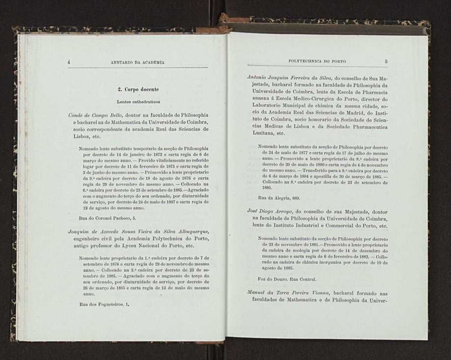 Annuario da Academia Polytechnica do Porto. A. 26 (1902-1903) / Ex. 2 9