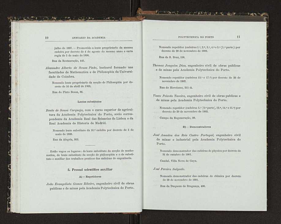 Annuario da Academia Polytechnica do Porto. A. 26 (1902-1903) / Ex. 2 12