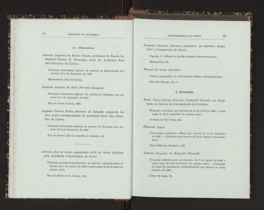 Annuario da Academia Polytechnica do Porto. A. 26 (1902-1903) / Ex. 2 13