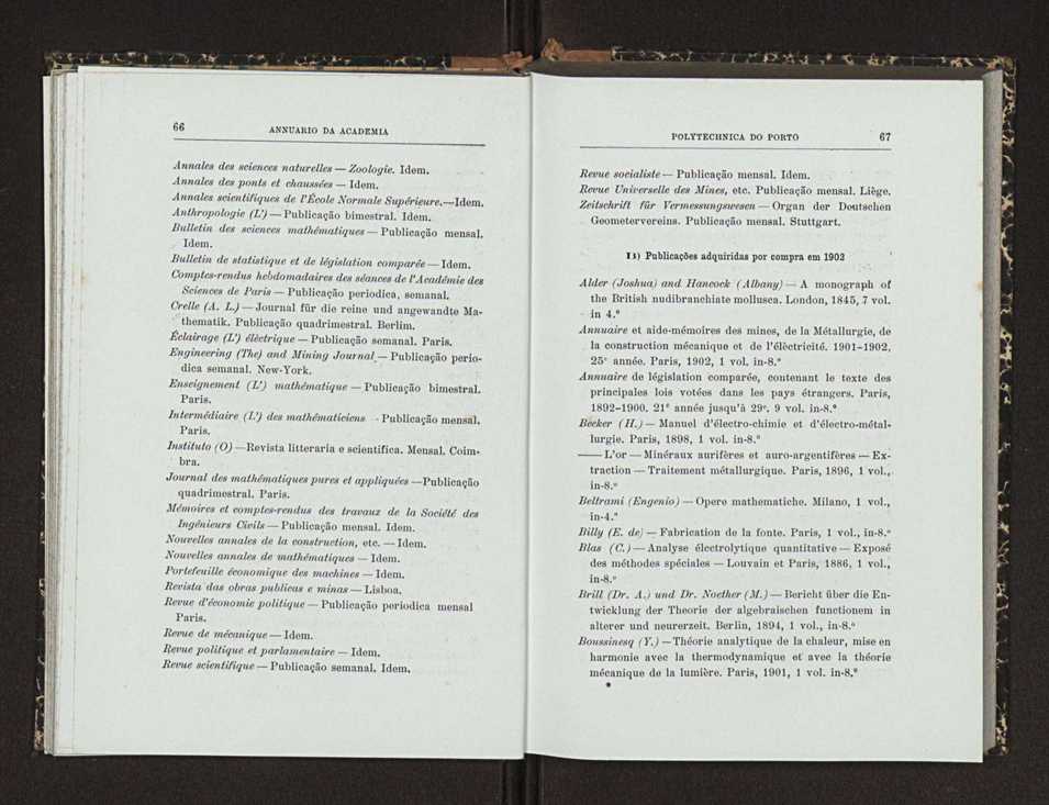 Annuario da Academia Polytechnica do Porto. A. 26 (1902-1903) / Ex. 2 41