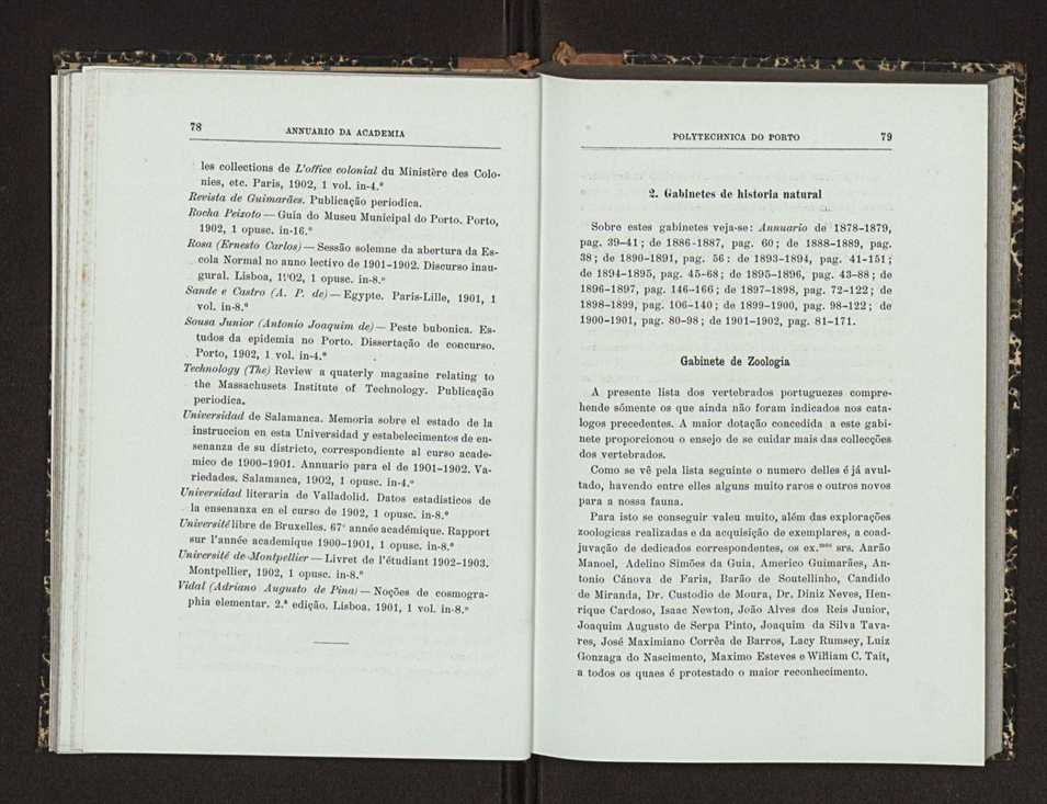 Annuario da Academia Polytechnica do Porto. A. 26 (1902-1903) / Ex. 2 47