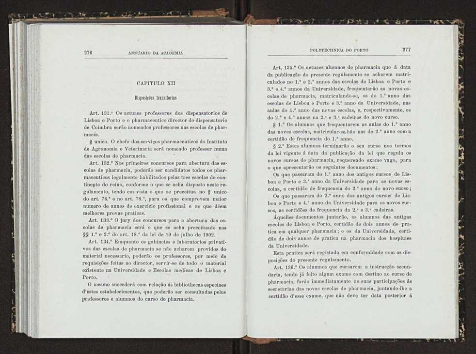 Annuario da Academia Polytechnica do Porto. A. 26 (1902-1903) / Ex. 2 146
