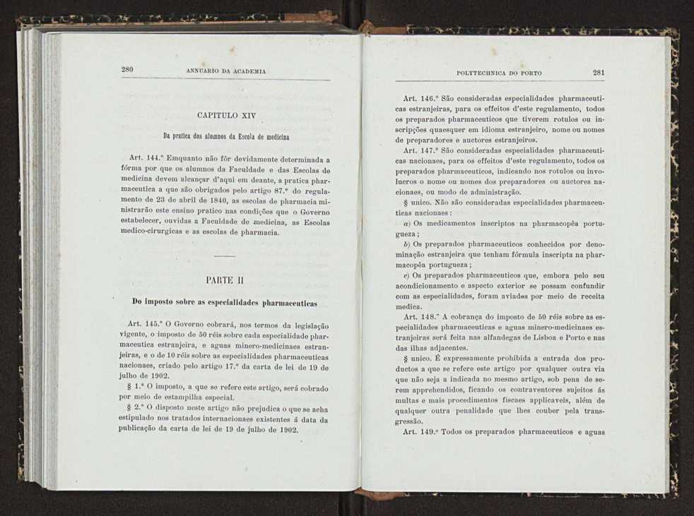 Annuario da Academia Polytechnica do Porto. A. 26 (1902-1903) / Ex. 2 148