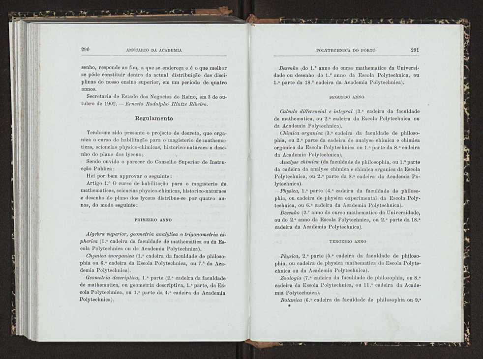 Annuario da Academia Polytechnica do Porto. A. 26 (1902-1903) / Ex. 2 153