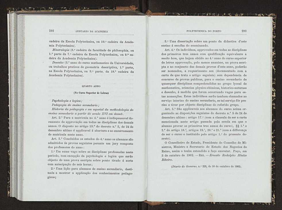 Annuario da Academia Polytechnica do Porto. A. 26 (1902-1903) / Ex. 2 154