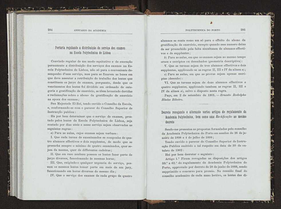 Annuario da Academia Polytechnica do Porto. A. 26 (1902-1903) / Ex. 2 155