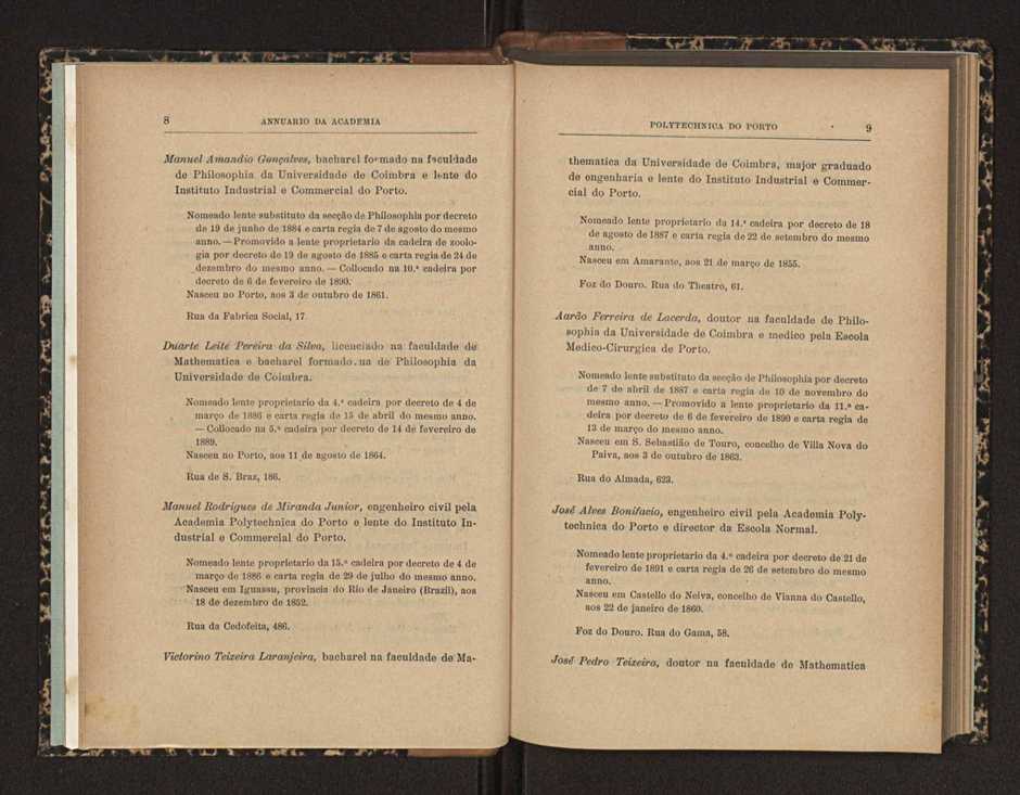 Annuario da Academia Polytechnica do Porto. A. 27 (1903-1904) / Ex. 2 11