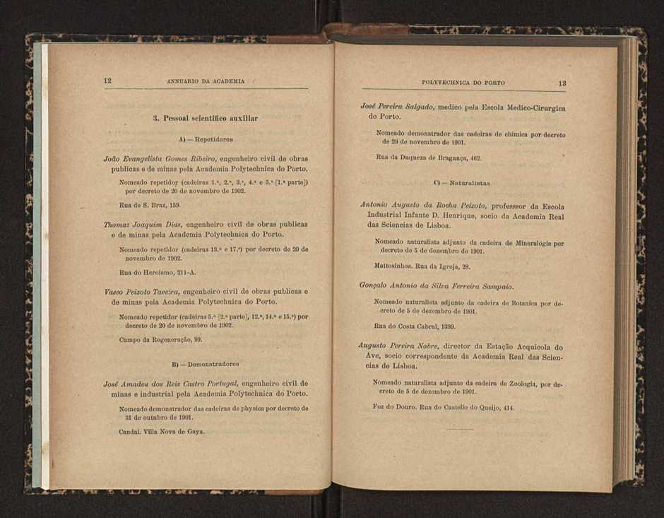 Annuario da Academia Polytechnica do Porto. A. 27 (1903-1904) / Ex. 2 13
