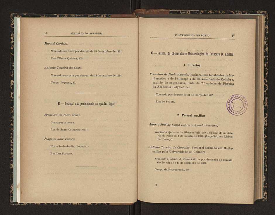 Annuario da Academia Polytechnica do Porto. A. 27 (1903-1904) / Ex. 2 15