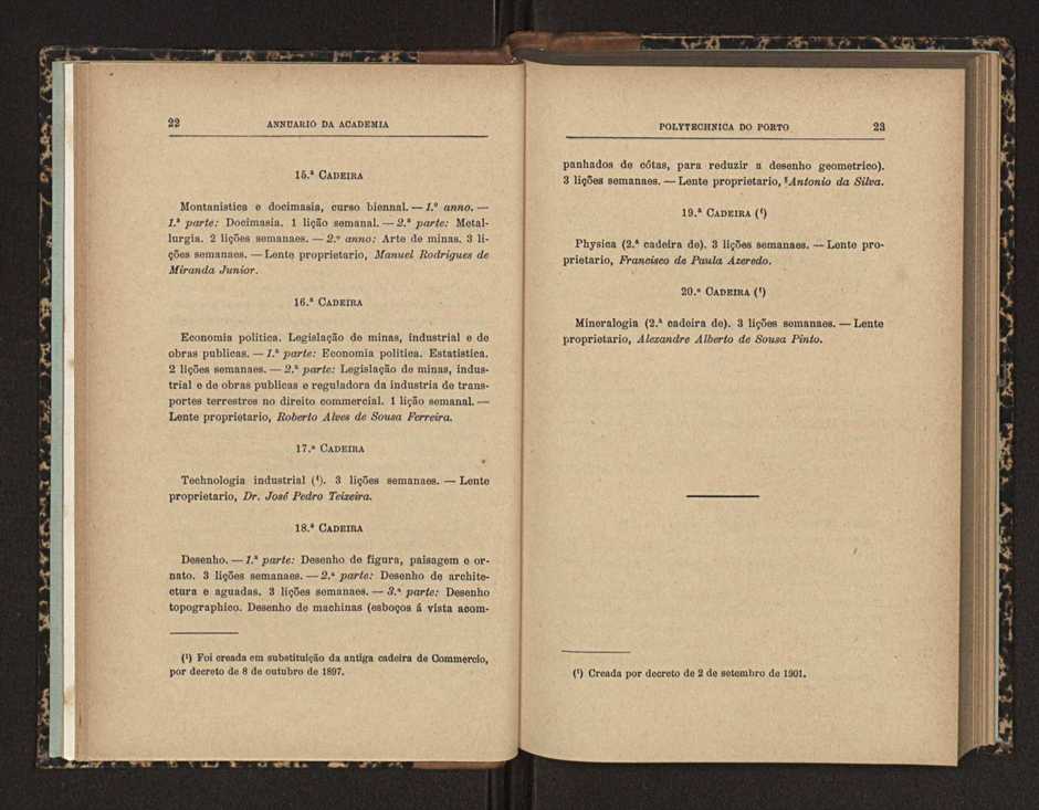 Annuario da Academia Polytechnica do Porto. A. 27 (1903-1904) / Ex. 2 18