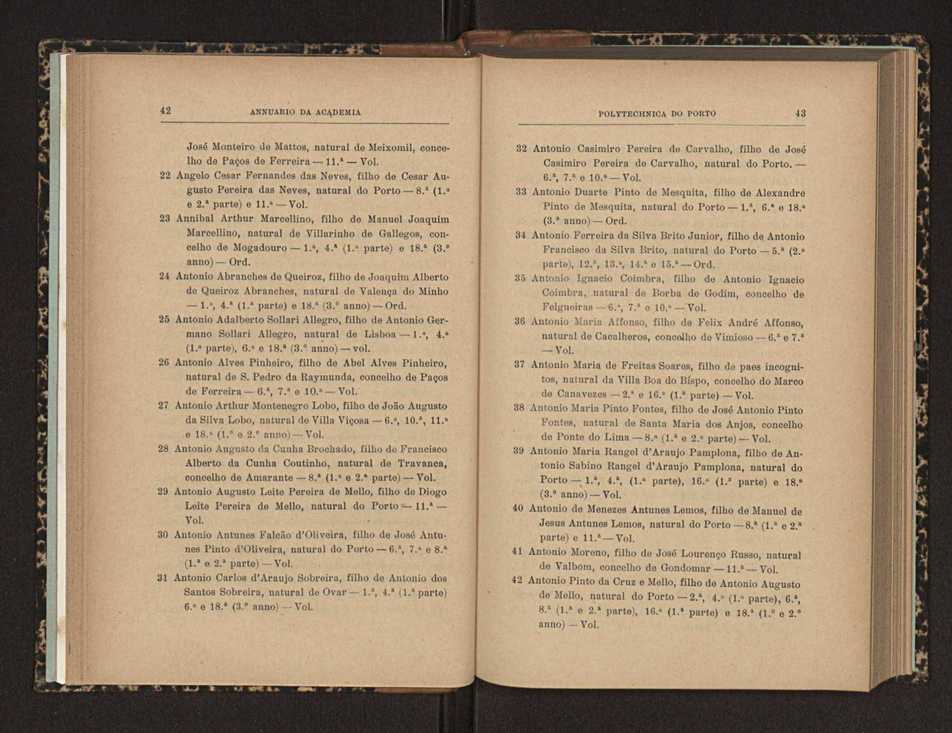 Annuario da Academia Polytechnica do Porto. A. 27 (1903-1904) / Ex. 2 28