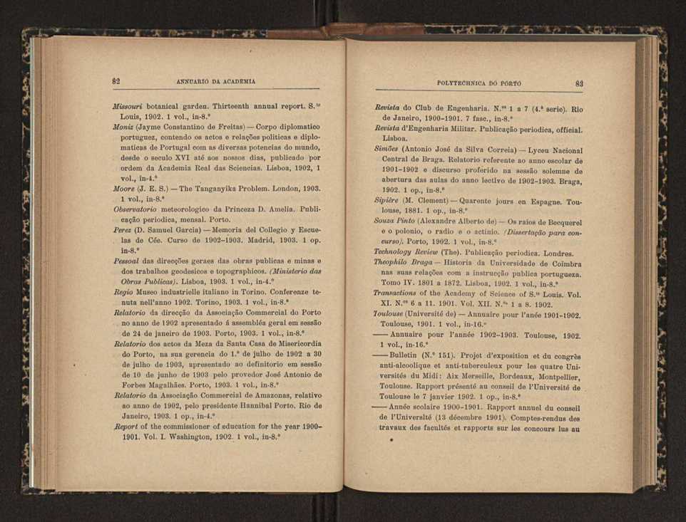 Annuario da Academia Polytechnica do Porto. A. 27 (1903-1904) / Ex. 2 49