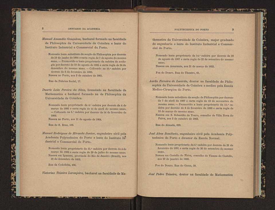 Annuario da Academia Polytechnica do Porto. A. 28 (1904-1905) / Ex. 2 8