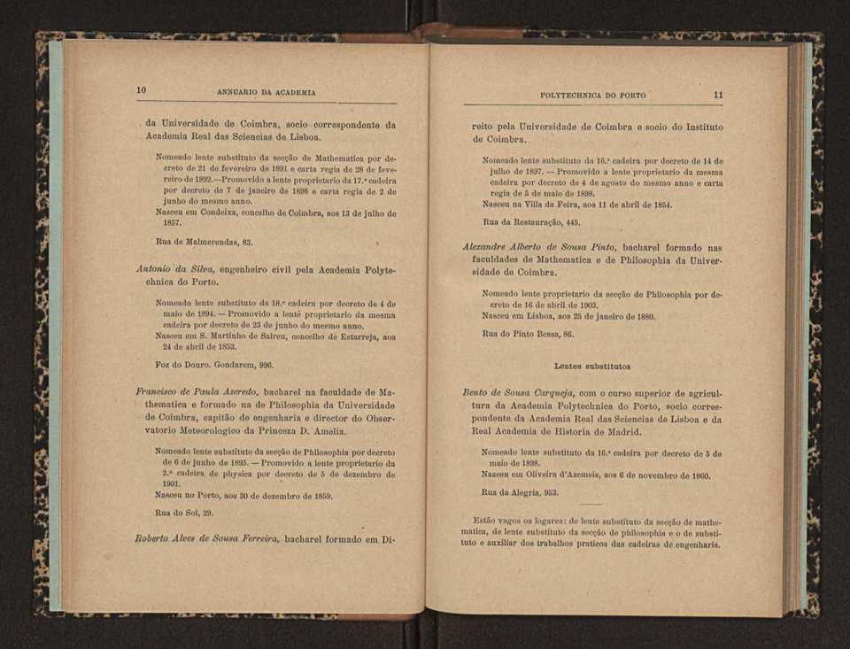 Annuario da Academia Polytechnica do Porto. A. 28 (1904-1905) / Ex. 2 9