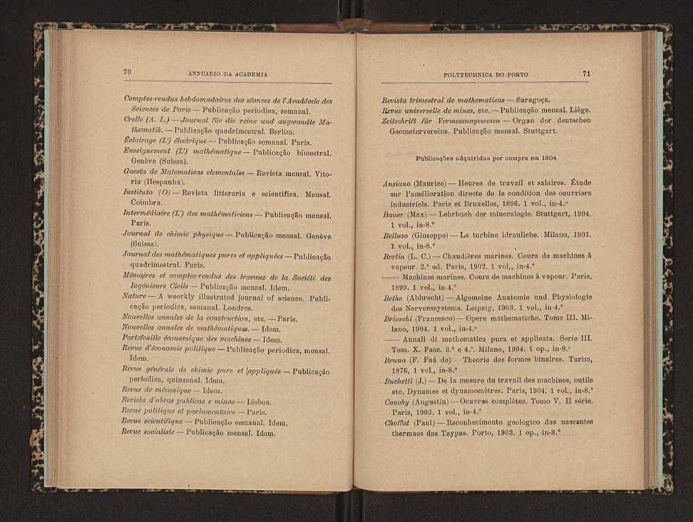 Annuario da Academia Polytechnica do Porto. A. 28 (1904-1905) / Ex. 2 40