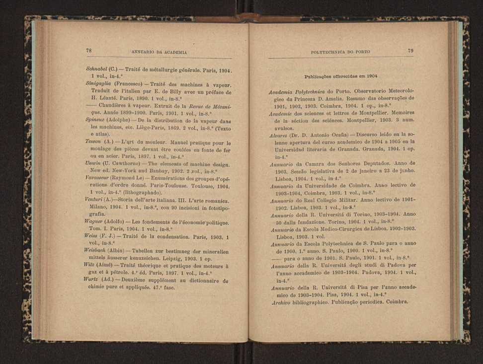 Annuario da Academia Polytechnica do Porto. A. 28 (1904-1905) / Ex. 2 44