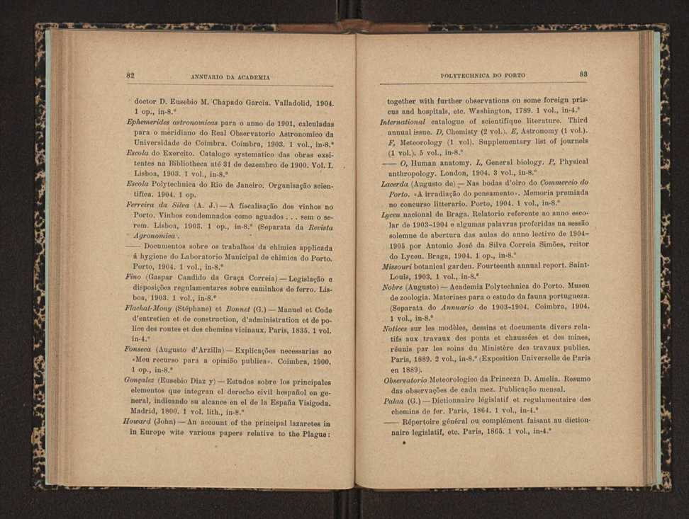 Annuario da Academia Polytechnica do Porto. A. 28 (1904-1905) / Ex. 2 46