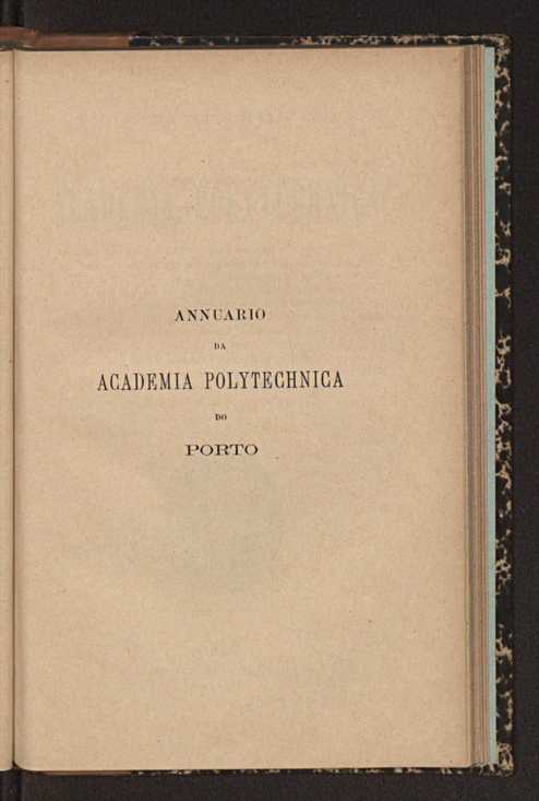 Annuario da Academia Polytechnica do Porto. A. 29 (1905-1906) / Ex. 2 1