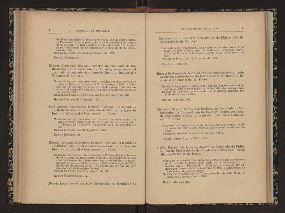 Annuario da Academia Polytechnica do Porto. A. 29 (1905-1906) / Ex. 2 5