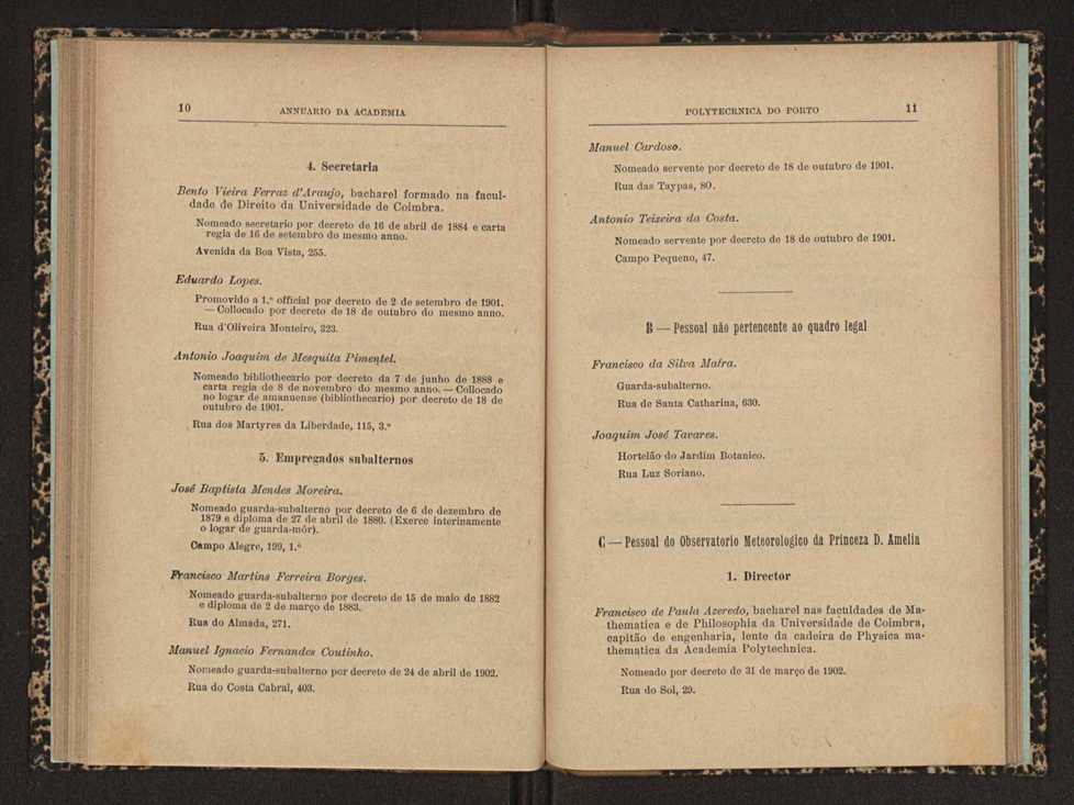 Annuario da Academia Polytechnica do Porto. A. 29 (1905-1906) / Ex. 2 8