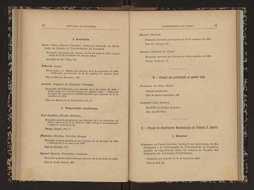 Annuario da Academia Polytechnica do Porto. A. 29 (1905-1906) / Ex. 2 8