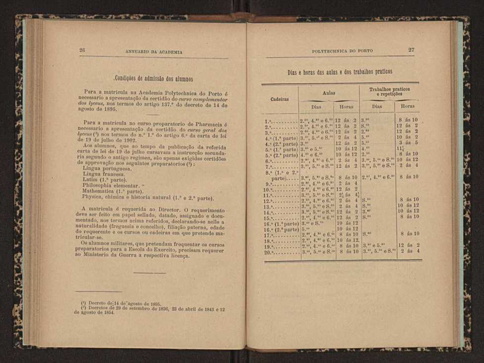 Annuario da Academia Polytechnica do Porto. A. 29 (1905-1906) / Ex. 2 16