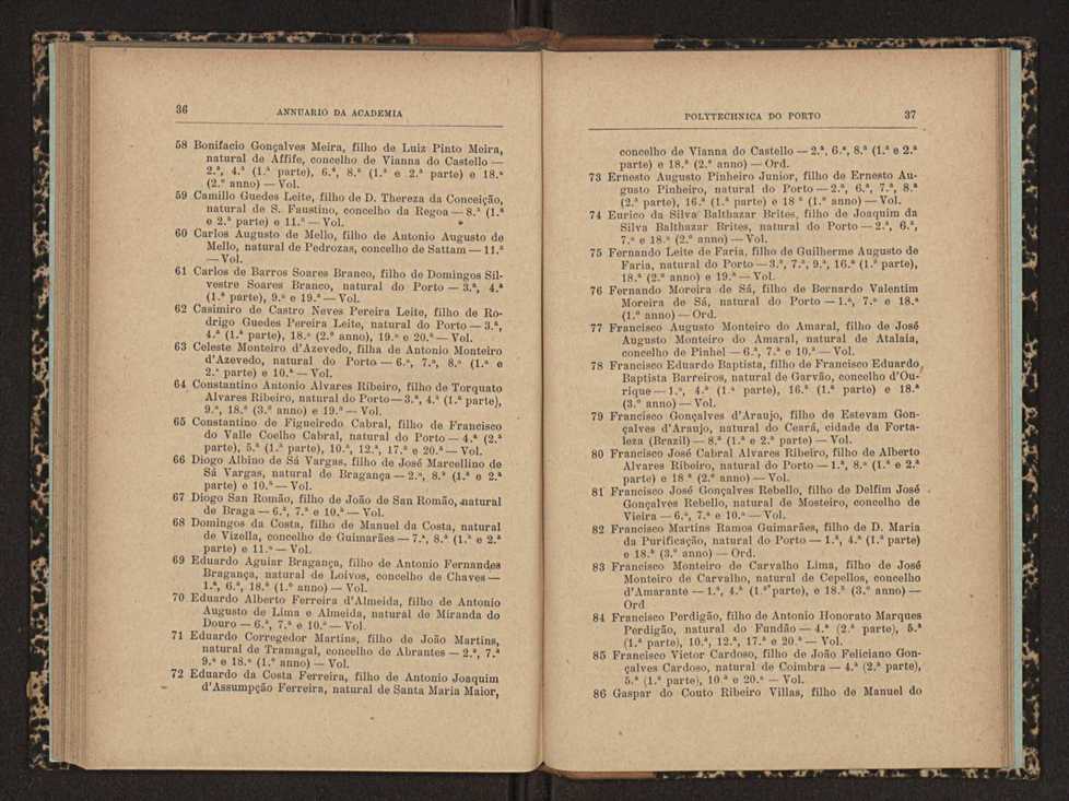 Annuario da Academia Polytechnica do Porto. A. 29 (1905-1906) / Ex. 2 21